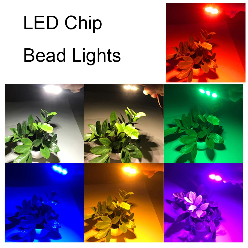 3Pcs 3W 5V Color LED Chip Bead Lights Board Bulb Round Transformation Light Source Dia 32MM Green Blue Red Purple White Lamp