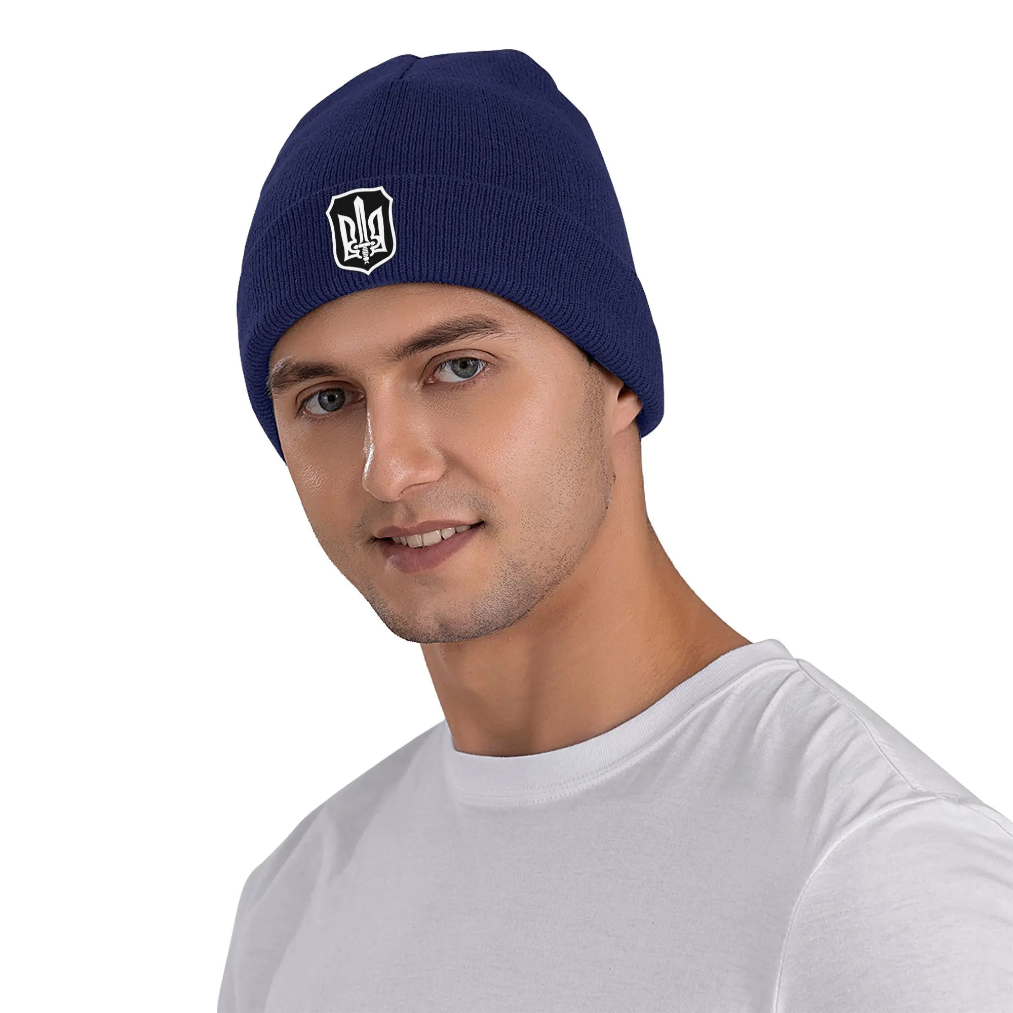 Ukraine National Symbol  Knit Hat Beanies Autumn Winter Hat Warm Unisex  Fashion  Cap for Men Women Gifts