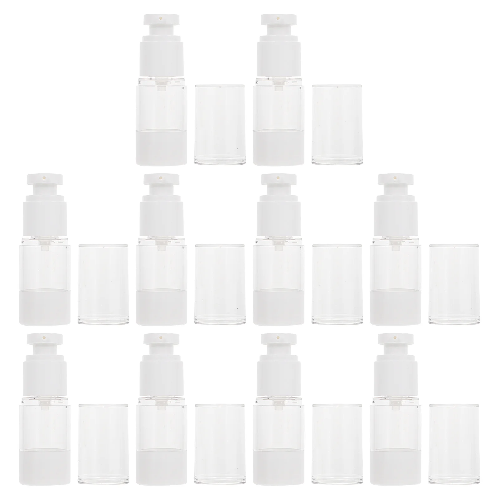 

10pcs Emulsion Sub Bottles 100Ml Clear Reusable Leakproof Travel Lotion Bottles For Perfume Essential Oil Shampoo Portable