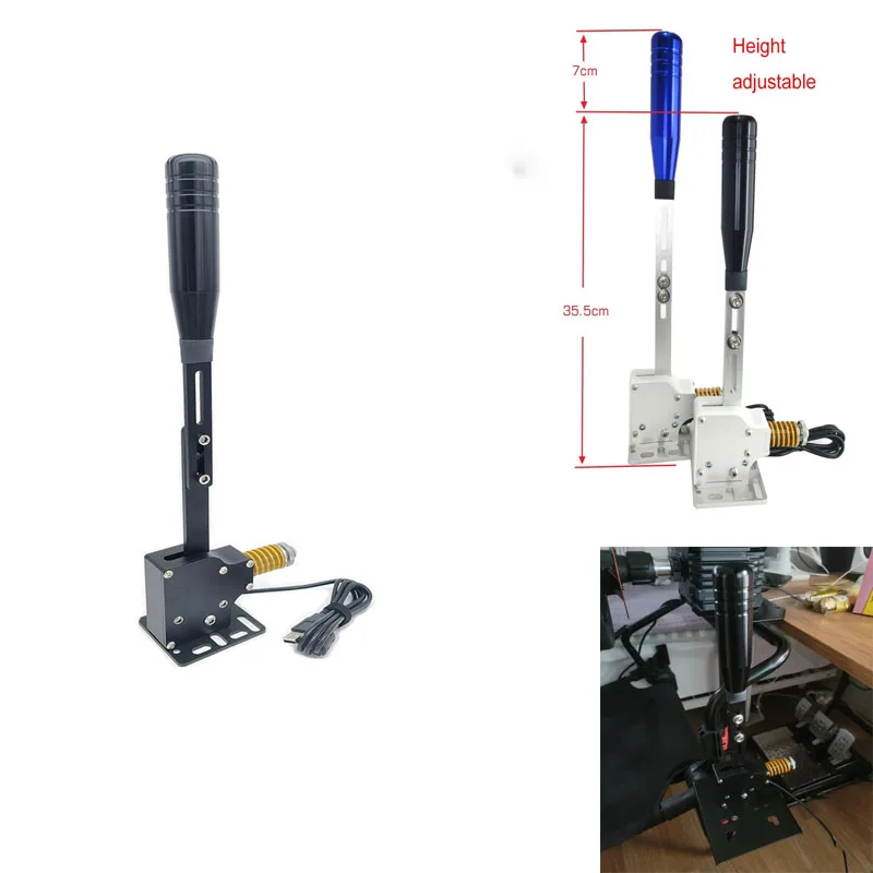 Simulation Racing Game PC USB Linear Handbrake for Logitech G29/G25/G27/G920 for Thrustmaster T300RS/GT Steering Wheel Simracing