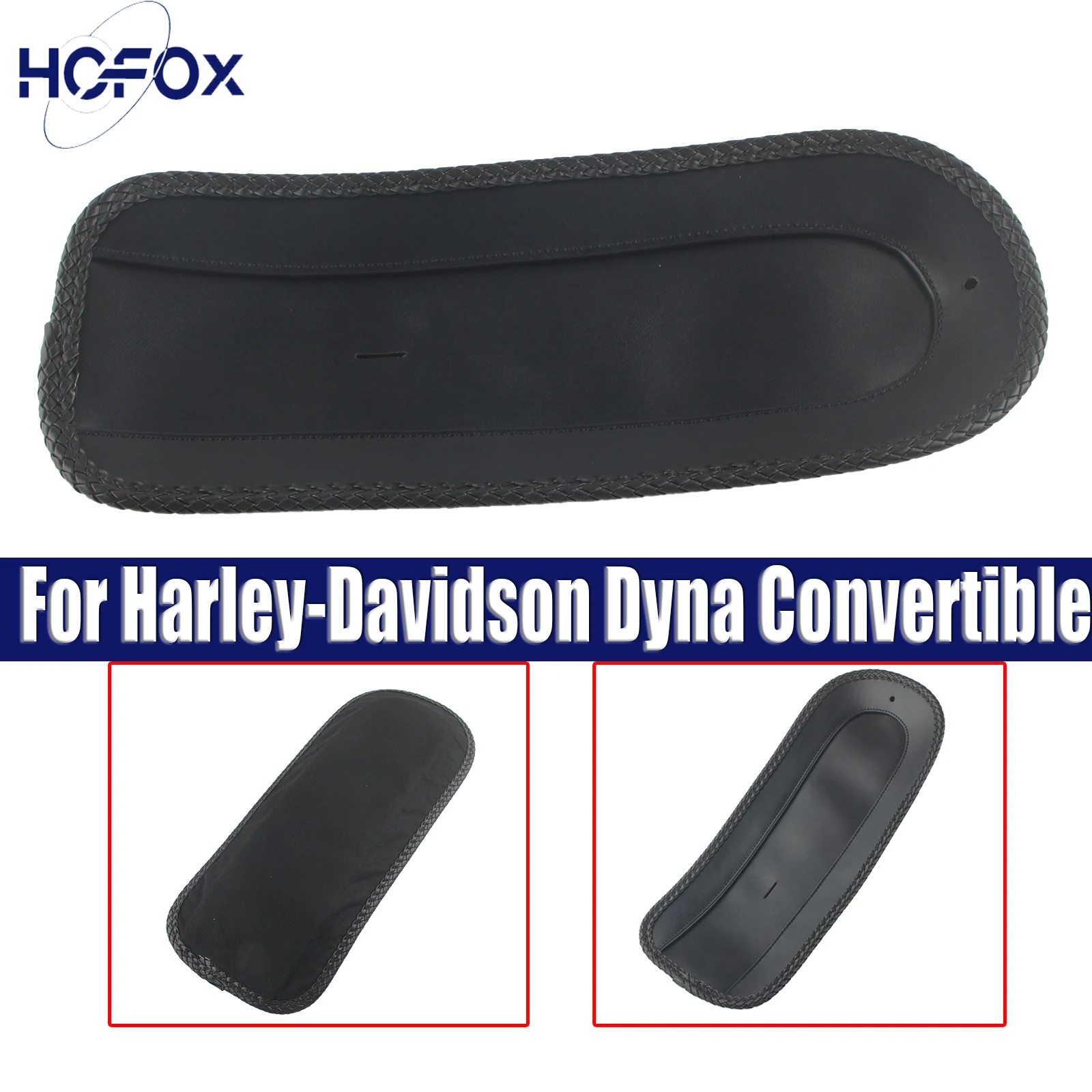 

Motorcycle Decorative Pad Rear Fender Bib Black Pu Leather Rear Bib For Harley-Davidson Dyna FXDS-CONV FXDB FXDC FXDL FXDB FXD