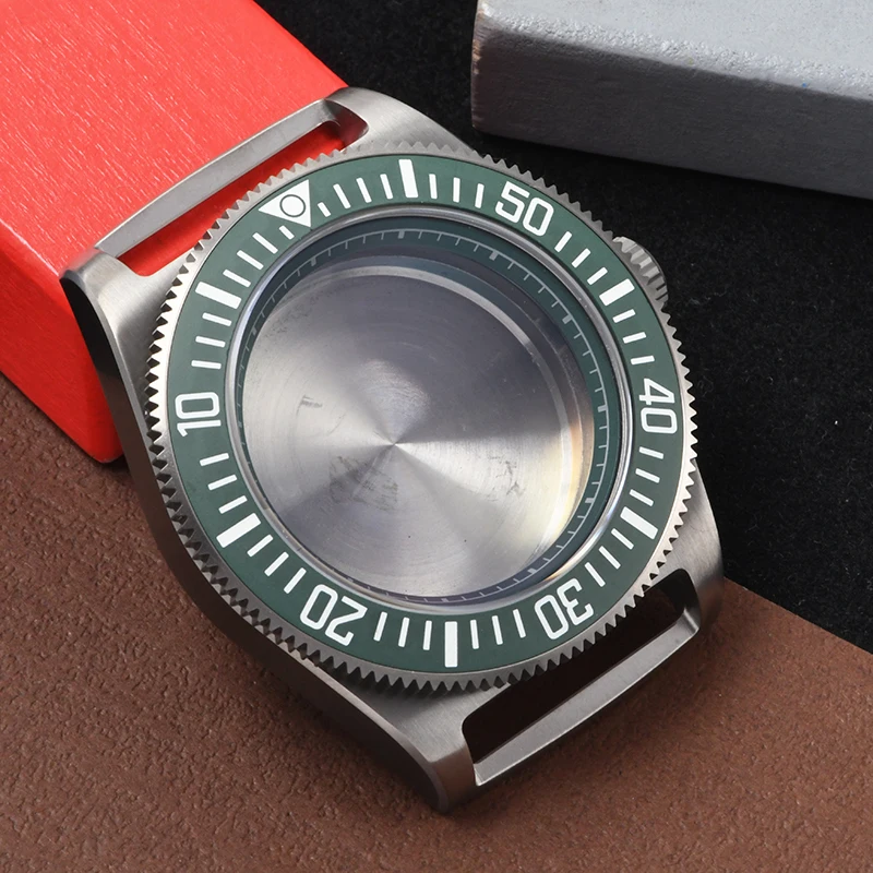 

Watch case Titanium BGW-9 super Luminous Sapphire glass Diving watch case fits Seiko for NH35/NH36 Automatic Movement
