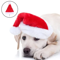 Pet Christmas Hat Dog Cat Santa Claus Caps Headwear Xmas New Year Party Headpiece Puppy Dog Cosplay Costume Accessories