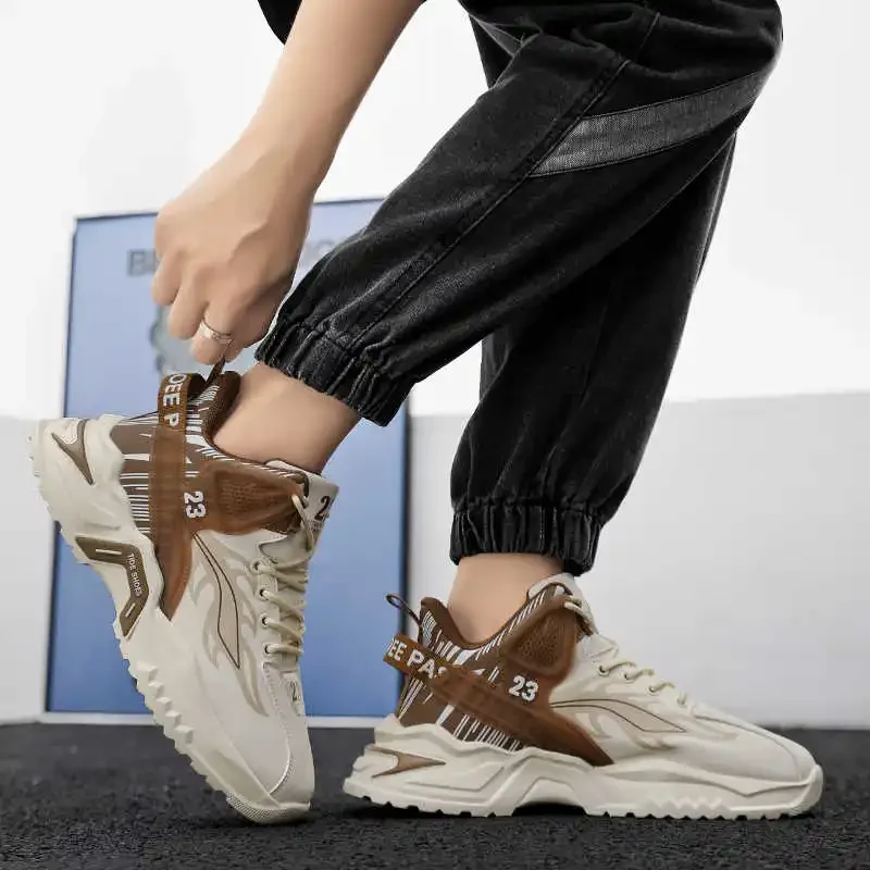 

Hiphop With Ties Plus Size Shoes 42 43 44 45 46 Training Men's Summer White Sneakers Men's Tenid Sport High-quality