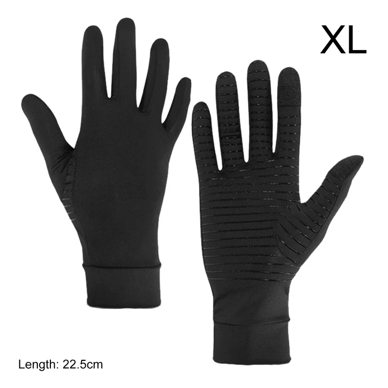 831C guantes para hombre y mujer, guantes con puntas de pantalla táctil de LICRA de fibra de cobre para correr, deportes, invierno, cálido, fútbol,