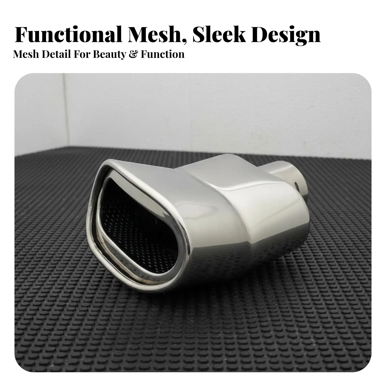 Stainless Steel Exhaust Tip Noise Reduction Stainless Steel Acoustic Damper Tip Universal Tailpipe Cover