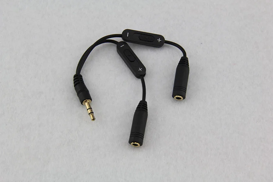 Jack 3.5 Bộ Chia Nam Đến 2 Nữ Jack Âm Thanh Stereo 3.5Mm Cáp Chia Cổng Adapter Âm Lượng Tai Nghe Điện Thoại cáp AUX