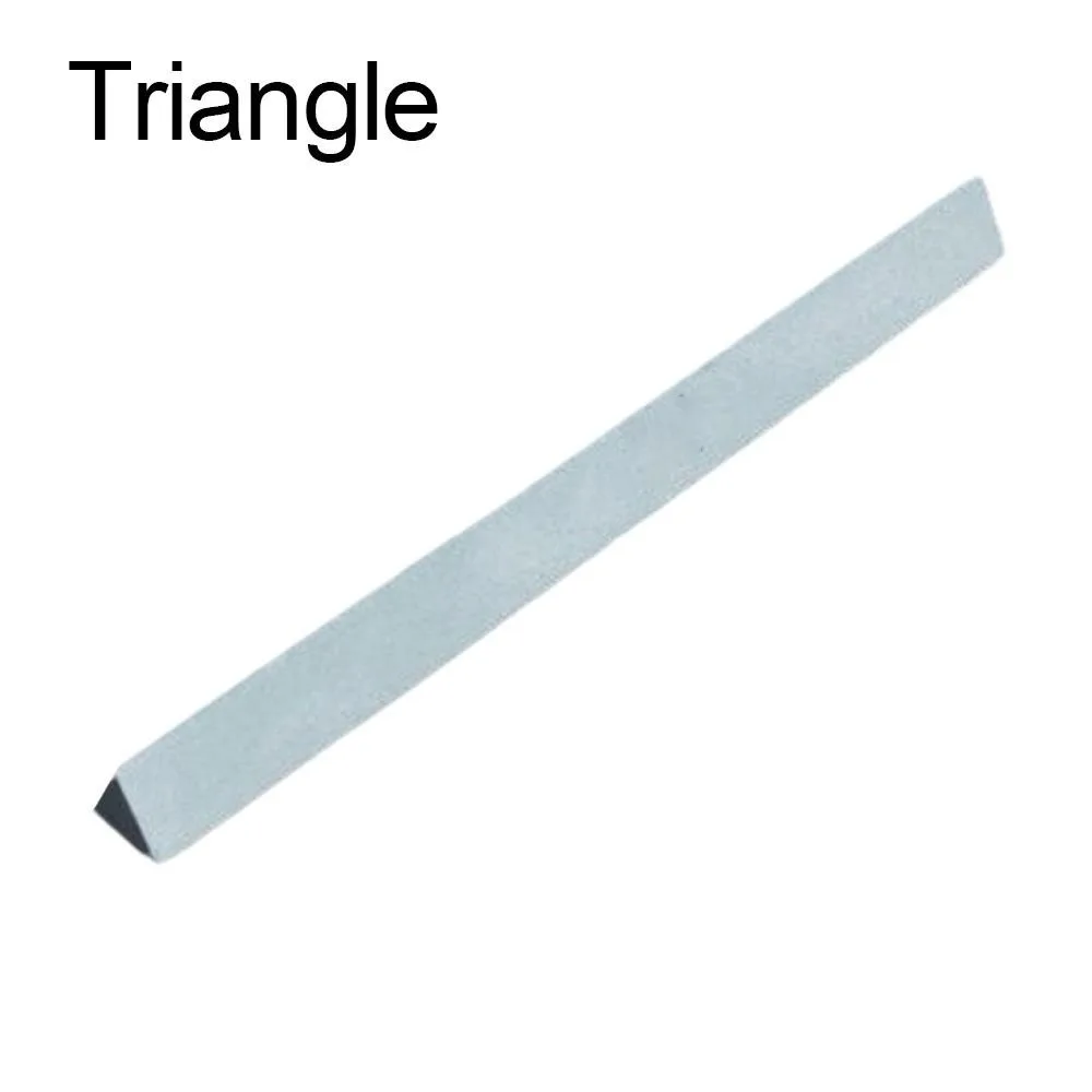 Portable 320 Grit Whetstone Triangle Square Polishing Chamfer Semicircle Circle Sand Strip Jade