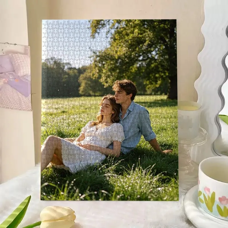 35/300/500/1000pcs Personalized Custom Photo Puzzle Family Photo DIY Toy Decoration Collectiable Growth Gift Christmas