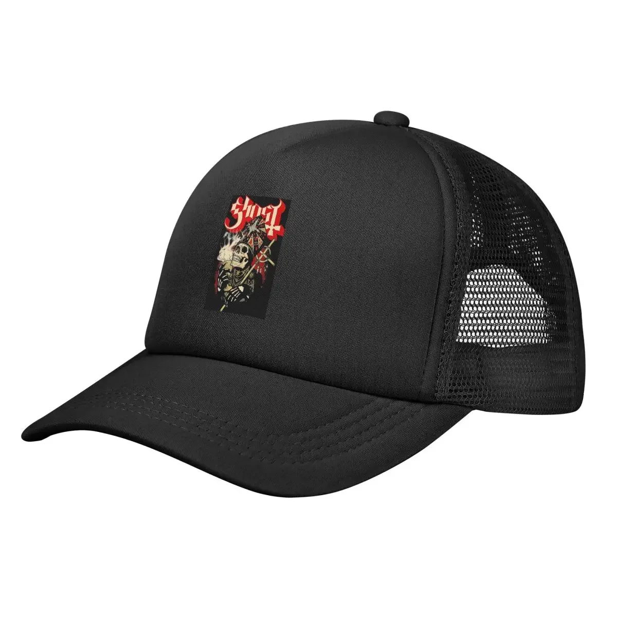 Swedish Rock Band Horror Ghost Mesh Baseball Caps Snapback Fashion Baseball Hats Breathable Casual Casquette Outdoor