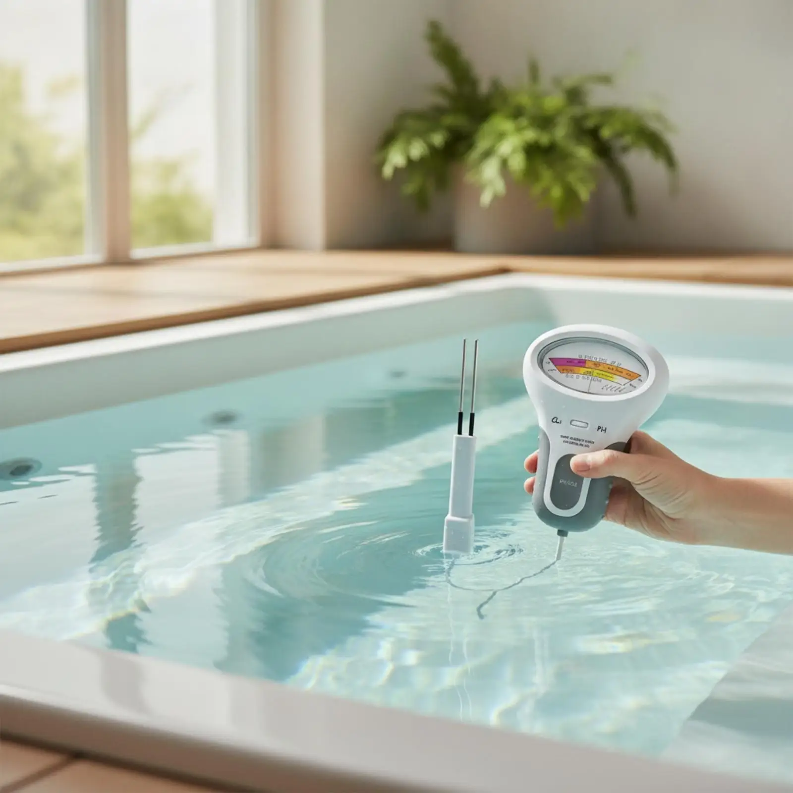 pH Tester Multiparameter Tester Easy to Read for Spa, Hot Tub