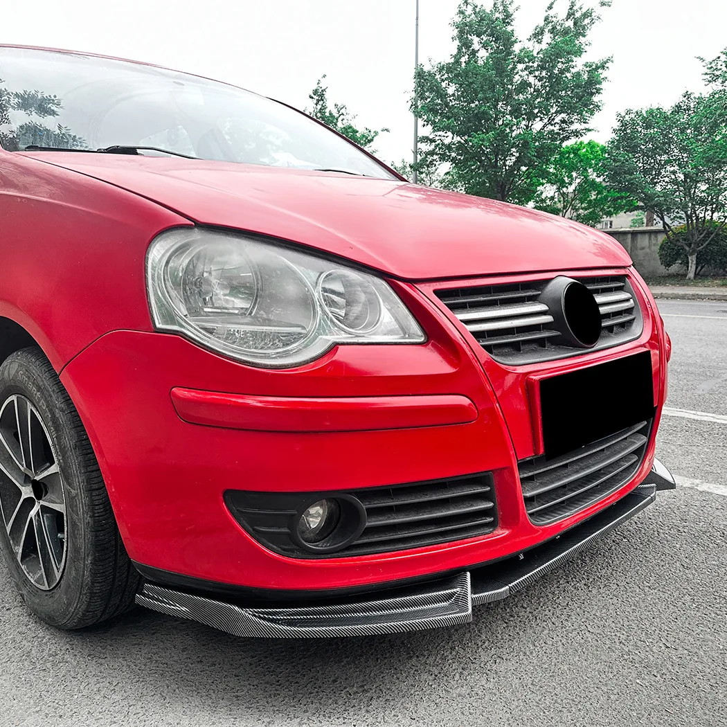 2005 2006 2007 2008 2009 For Volkswagen VW Polo MK4 9N Front Bumper Lip Lower Splitter Blade Guard Plate By ABS Body Kit view 4