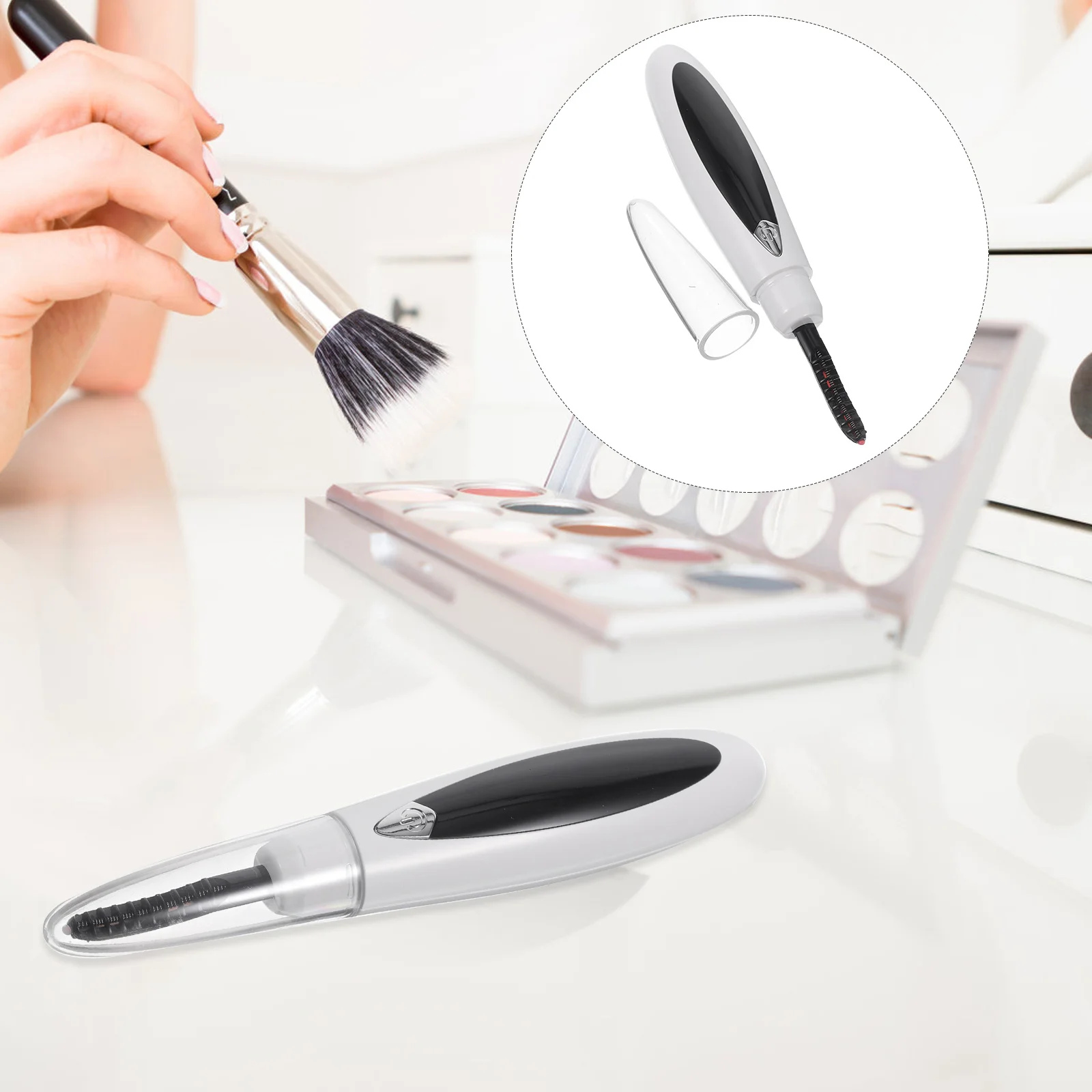 

Electric Heated Eyelash Curler Lash Curling Tool Safe Temperature Control Easy To Use Portable Reusable Gift For Women Girls
