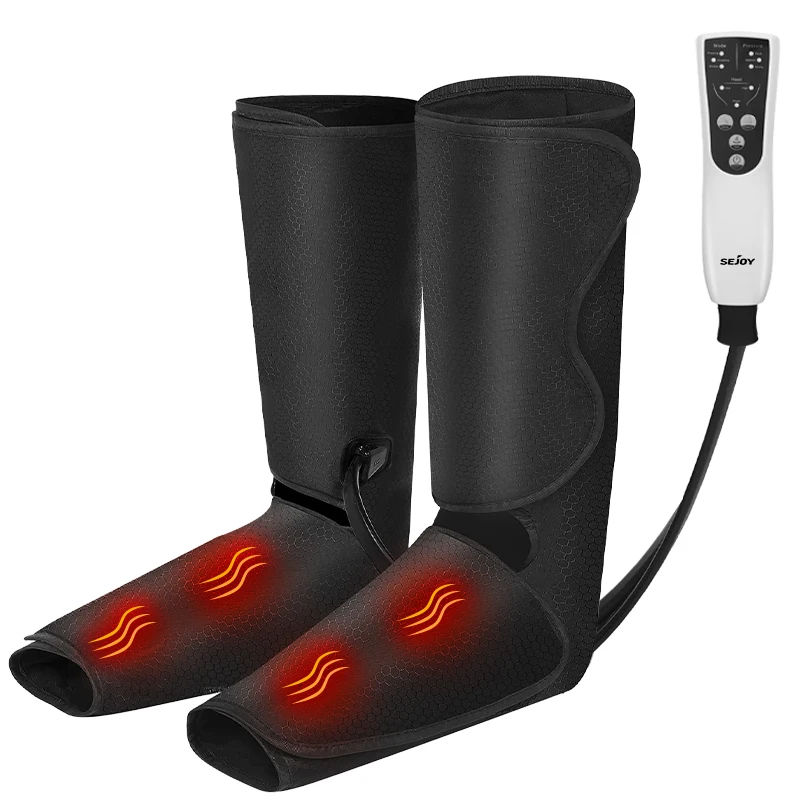 

SEJOYLeg Massager Air Compression Calf Wrap Air Pressure Massage for Blood Circulation&Thigh Massage,Handheld Controller 3 Modes
