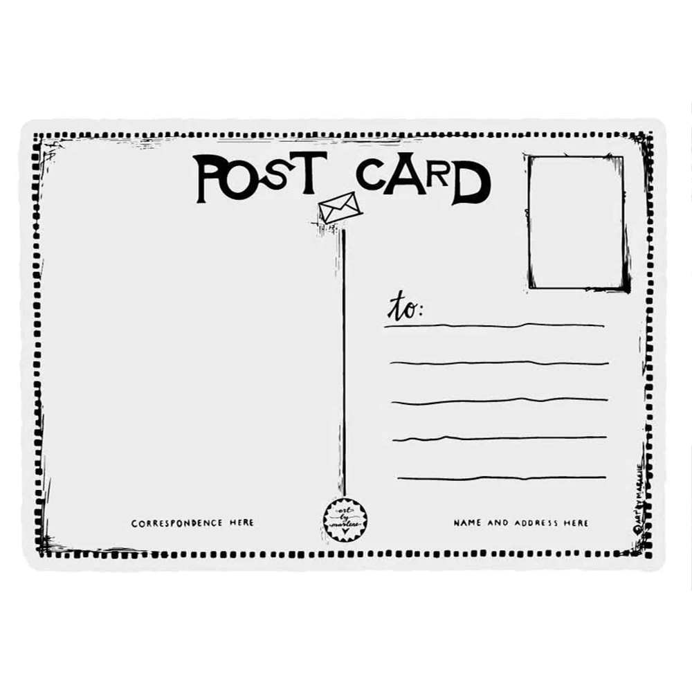 4.3x5.9inch Post Card Clear Stamps Transparent Seal Silicone Stamps for Paper Cards Crafting Scrapbooking Arts Supplies