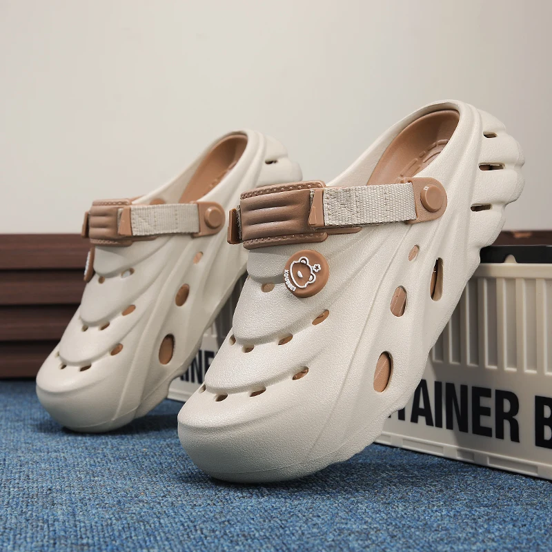 

Sports Men's Dress Shoes Outdoor Beach Quick Drying Split Leather Beach Men Sandals 2025 Summer Cool Outdoor Men's Fashion Flats