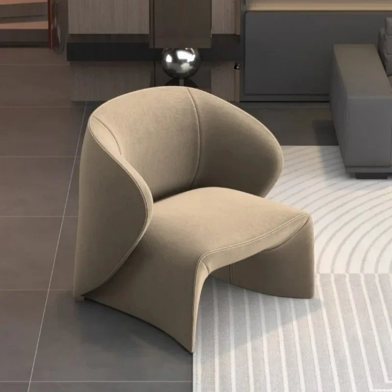 French creative modern minimalist leisure chair light luxury design single sofa living room negotiation chair