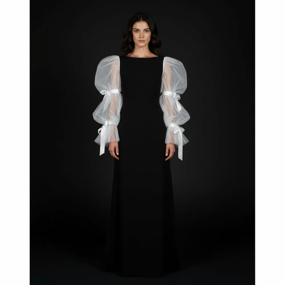 

Thin Breathable Ruffled White Arm Sleeves Detachable Bowknot Bubble Sleeves Fairy Sleeves Puffy Long Arm Covers Banquet