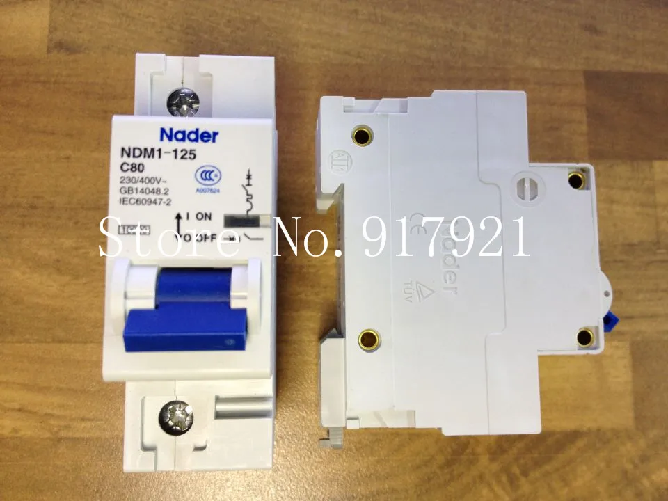 [ZOB] New authentic Nader C80 circuit breaker 1P80A letter NDM1-125  --10PCS/LOT