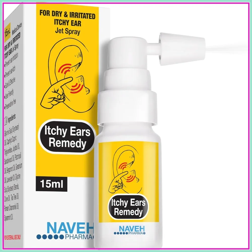 

Itchy Ears Remedy – Natural Ear Cleaning Spray for Itch Relief, Wax Removal & Clogged Ears, 0.5 Fl Oz