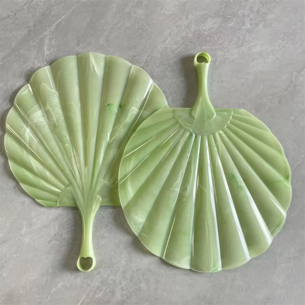 Creative Plastic Hand Held Fan Imitation Shell Traditional Chinese Chinese Style Fan Summer Cooling Fans Wedding Decoration