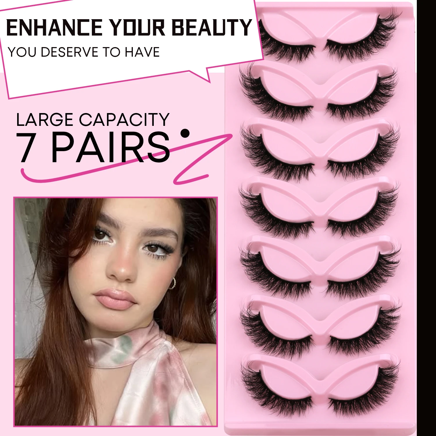 Veltrinay القط رموش الطبيعية رموش اصطناعية مجنح نهاية العين ممدود الرموش فو رموش بالمنك الرموش الصناعية ماكياج