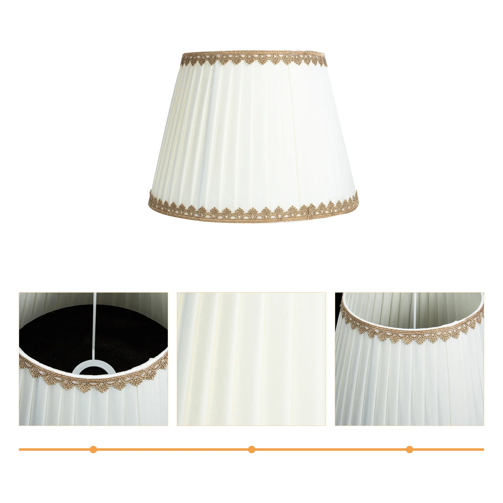 Paralume in pizzo Tessuto Lampadario in ferro Tavolo da pavimento Copertura da scrivania Elegante camera da letto calda Soggiorno Facile installazione Colore semplice