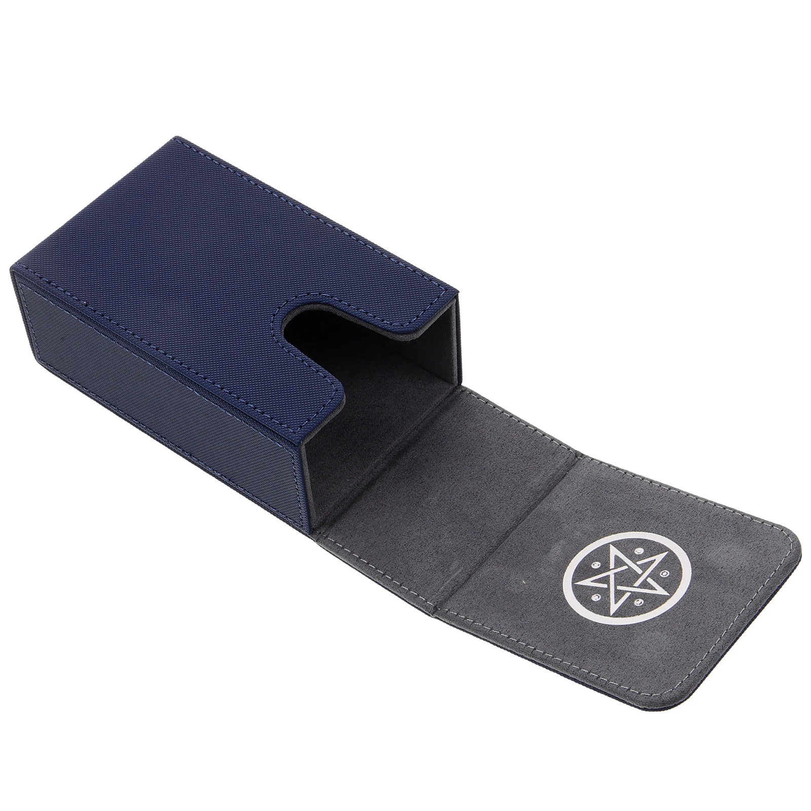 

Tarot Storage Box 25 Cards Purple Deck Protective Case PU Game Card Organizer Sealed Lid Storage Container