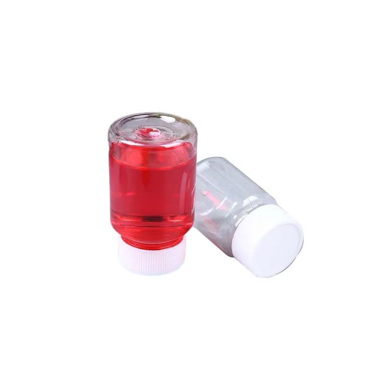 Flacone da imballaggio per reagenti in plastica da 10 pezzi 15ml/20ml/30ml/100ml bottiglie vuote trasparenti per animali domestici contenitore per fiale per pillole in polvere solida