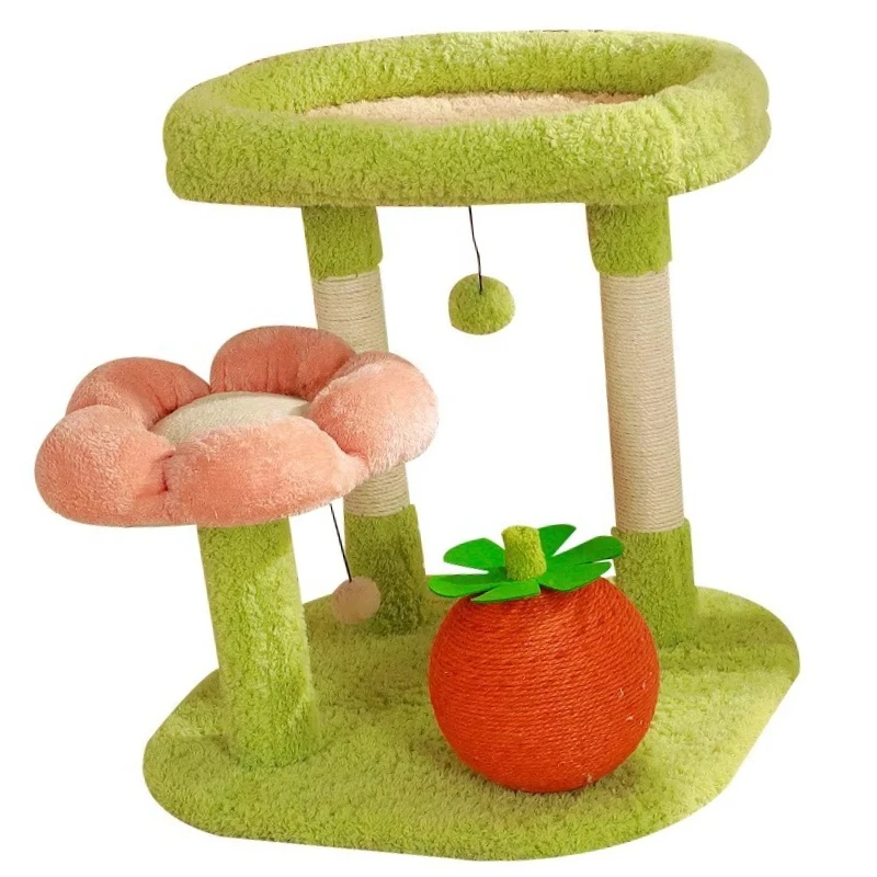 

Современный деревообразный игровой комплекс для кошек, роскошный кошачий дерево-когтетрость из сизаля, лазательная рама для кошек, идея для подарка на Новый год