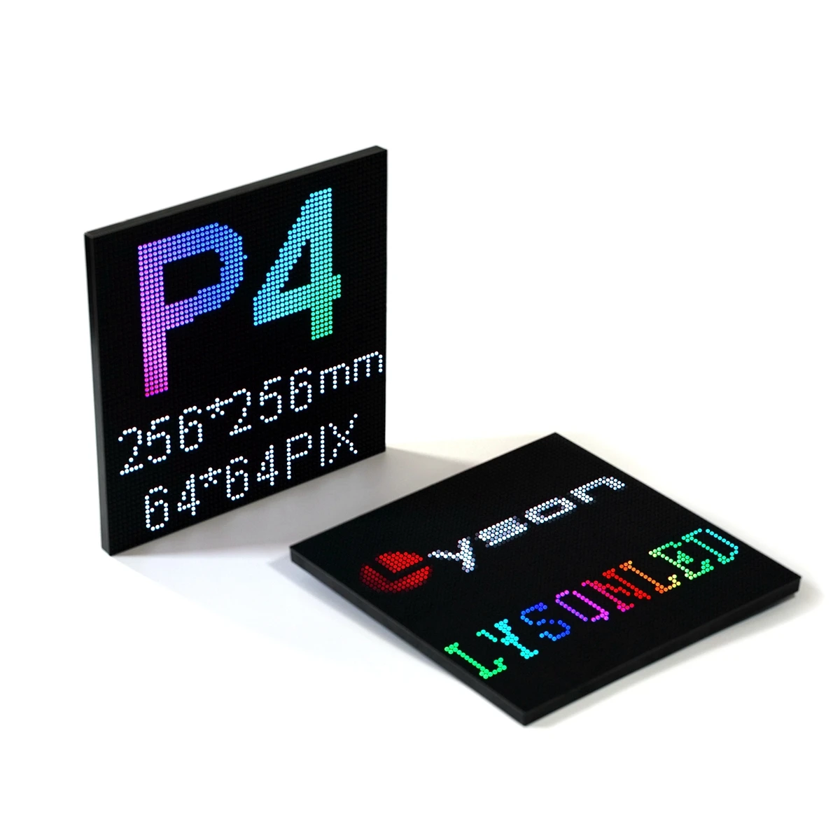 P4 Indoor Full Color RGB LED Module Panel 1/32 Scan Size 256x256mm 64x64 Pixels For Video Screen