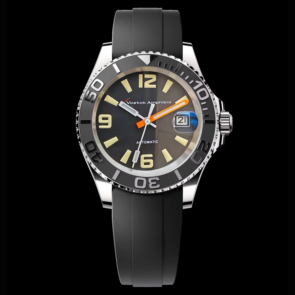 

Фирменные мужские механические наручные часы с корпусом из нержавеющей стали, автоматические часы, водонепроницаемые часы Miyota 8215, механизм