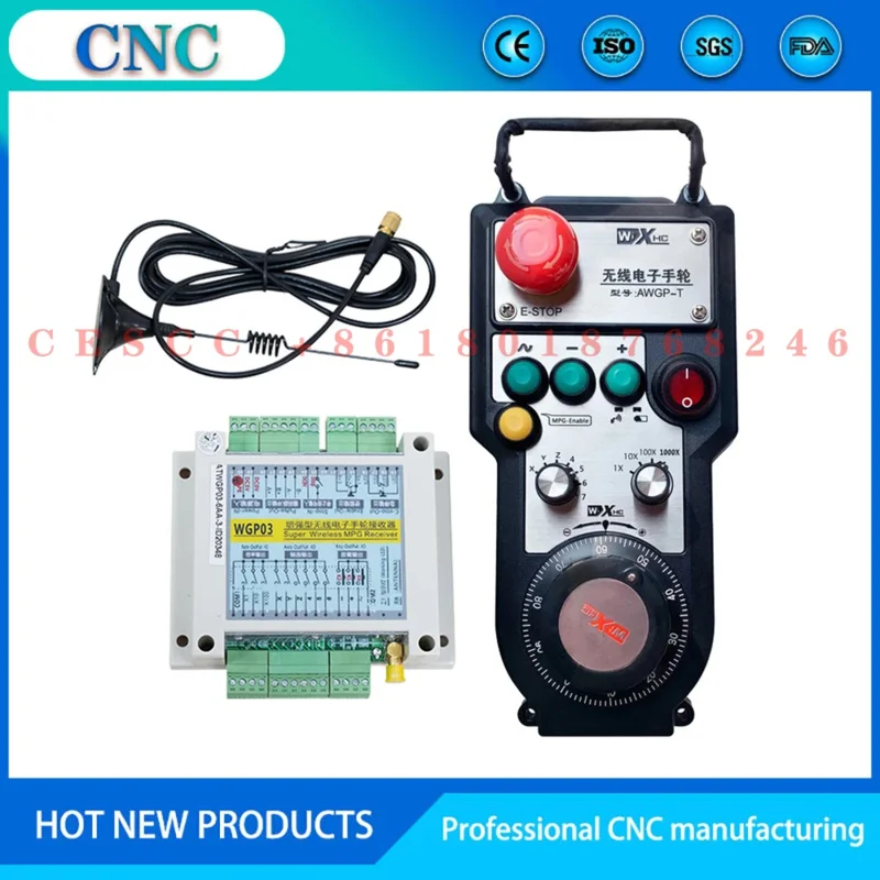 

Fanuc Baoyuan system CNC controller hand crank pulse generator Wireless electronic handwheel CNC machining center