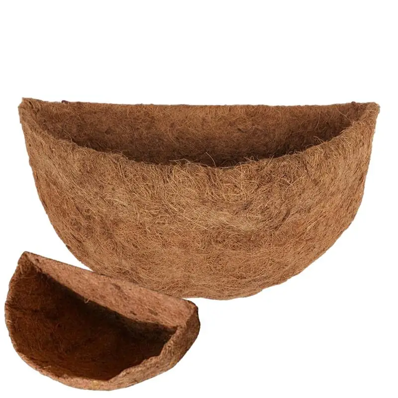 

Hanging Basket Liner Planter Round Durable Natural Coconut Fiber Replacement Liners For Flower Pot Home Outdoor Garden Supplies