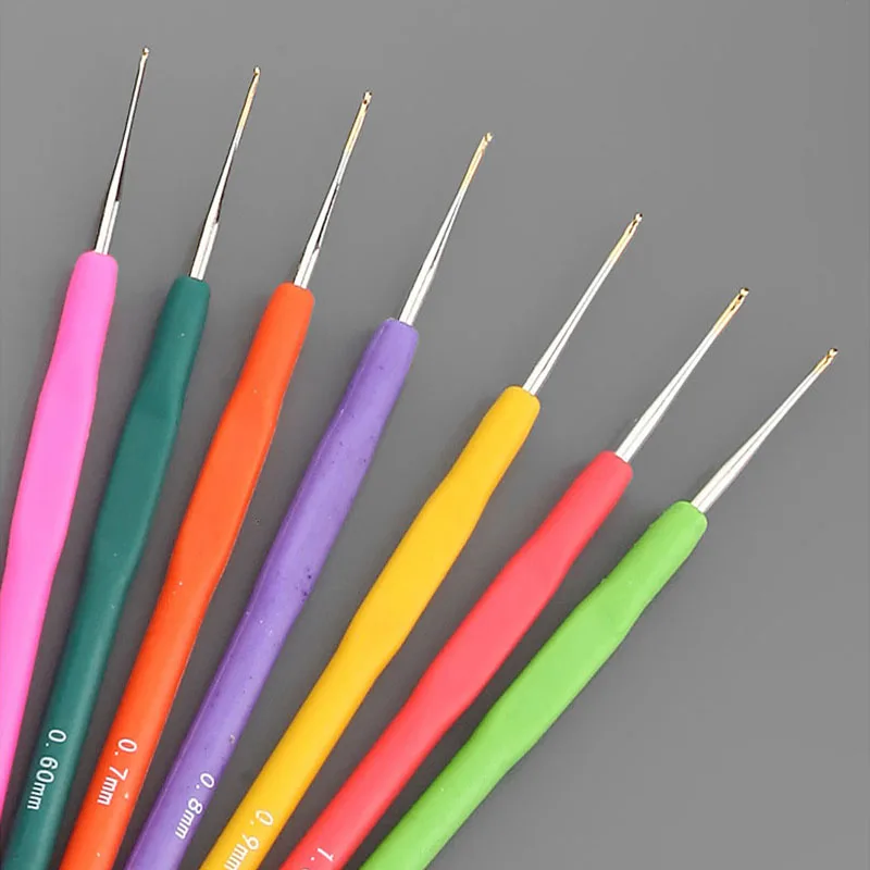 Colorful Soft Shank Crochet Hook Diy Knitting Tools Wool Fine Crochet Hooks Full Set Lace Knitting & Crochet Needles Accessories