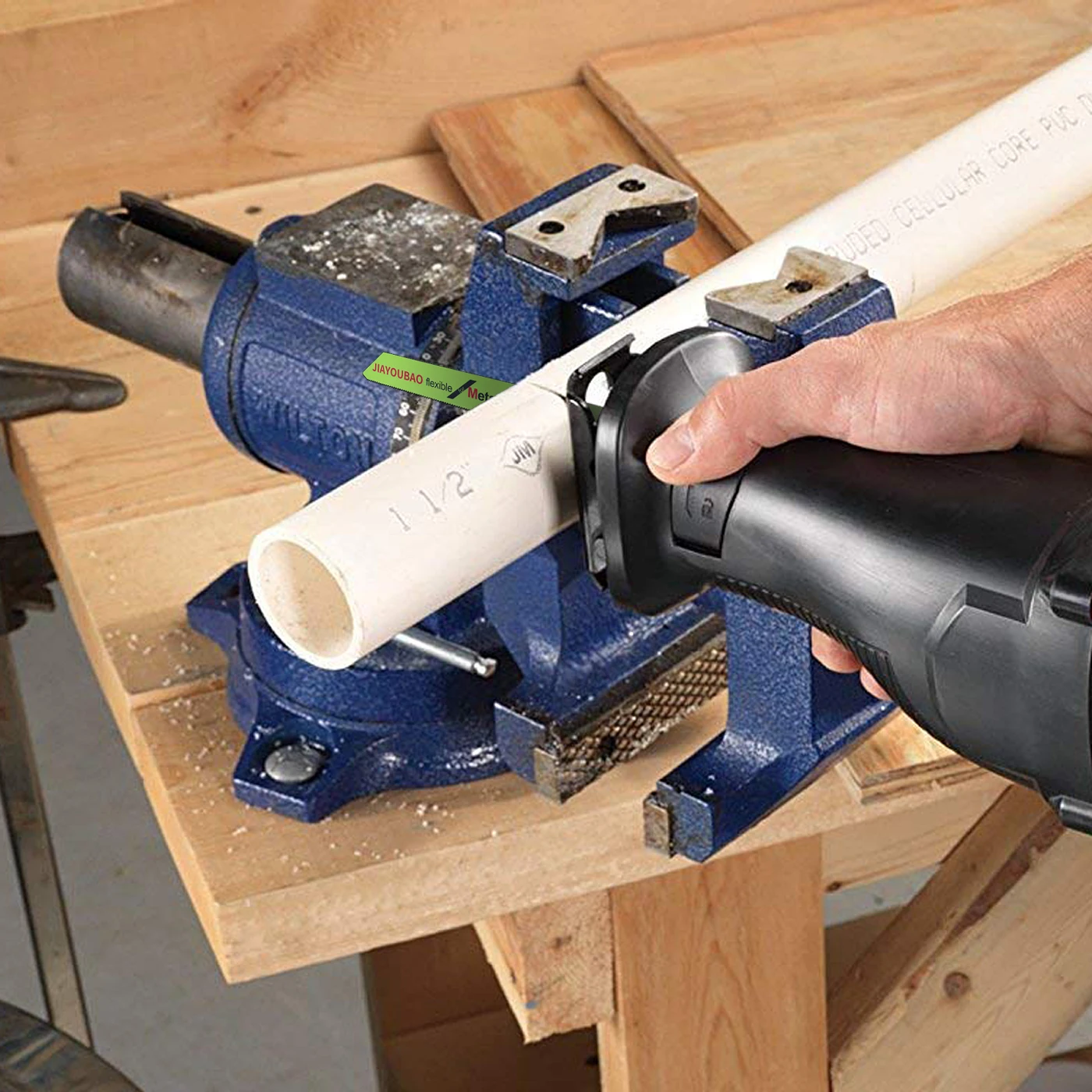 8 قطعة 6 بوصة 18TPI مرنة واجب المعادن قطع شفرات المنشار الترددية ، لقطع المعادن سريع مستقيم ، الأنابيب الصلبة ، الملامح #4