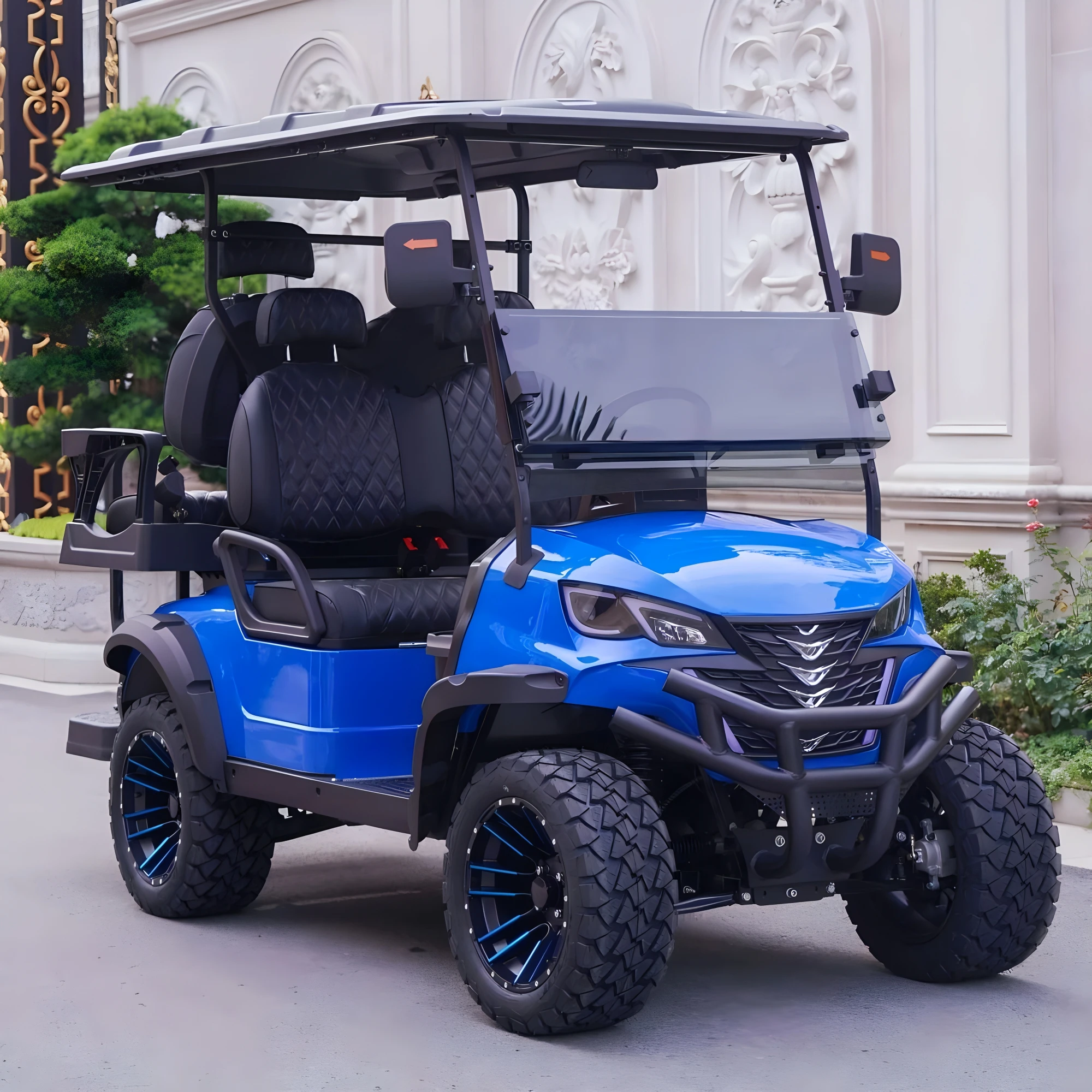 Manufacturer's Practical Chinese Mini Golf Course Car Electric Four wheeled Legal Carriage Electric Golf Cart