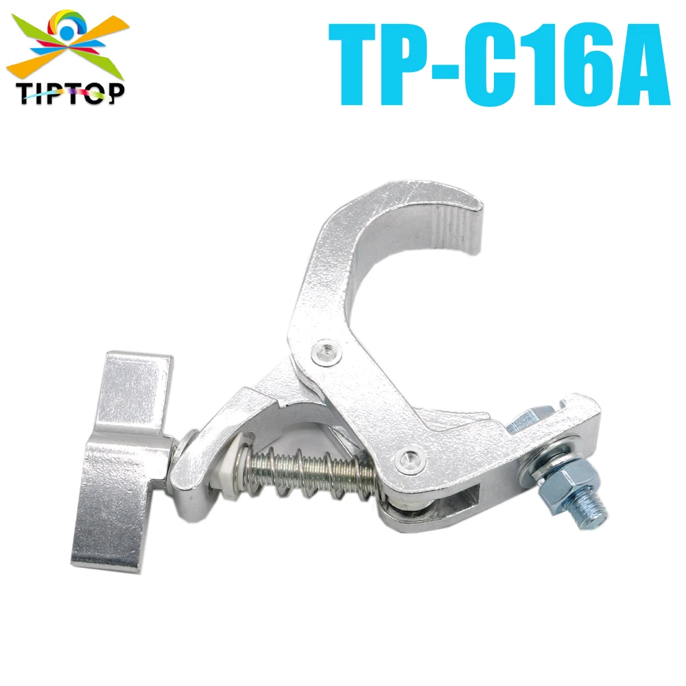 10 Pack TP-C16A Heavy Duty G Clamp Steel Hook Bracket DJ Disco Truss Stage Lighting Big Silver Mega claw Clamps Load 100kg