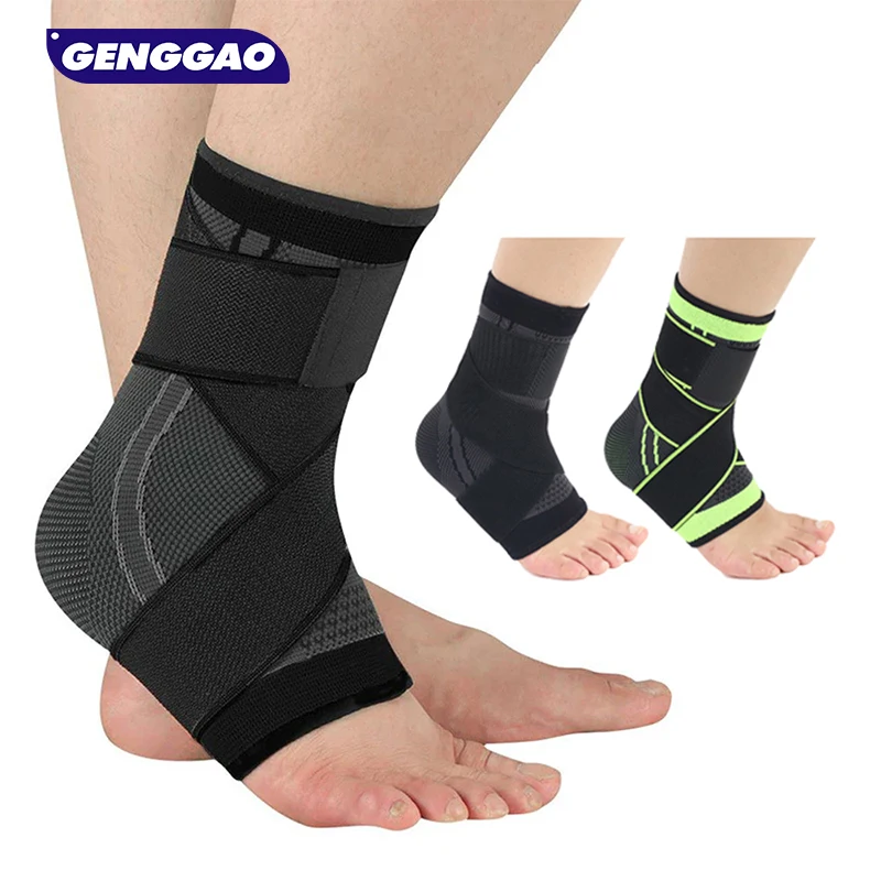 

1Pcs Ankle Brace Compression Sleeve with Adjustable Straps, Arch Support & Foot Stabilizer, Elastic Wrap for Plantar Fasciitis