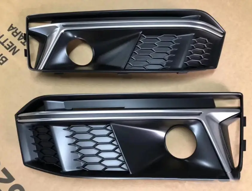 FOR Audi S4 A4 B9 2018 With ACC Fog Lamp Frame Fog Light Bezel