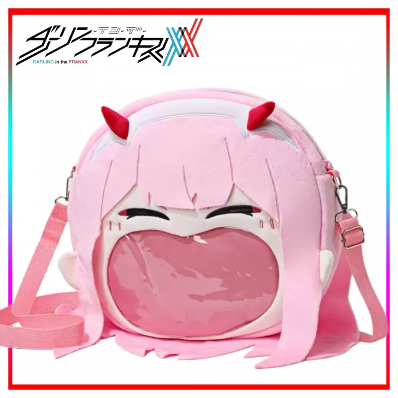 

DARLING in The FRANXX Big Mouth Pack 02itabag Identifier Single Shoulder Anime Merchandise Holiday Gift Large Capacity Storage