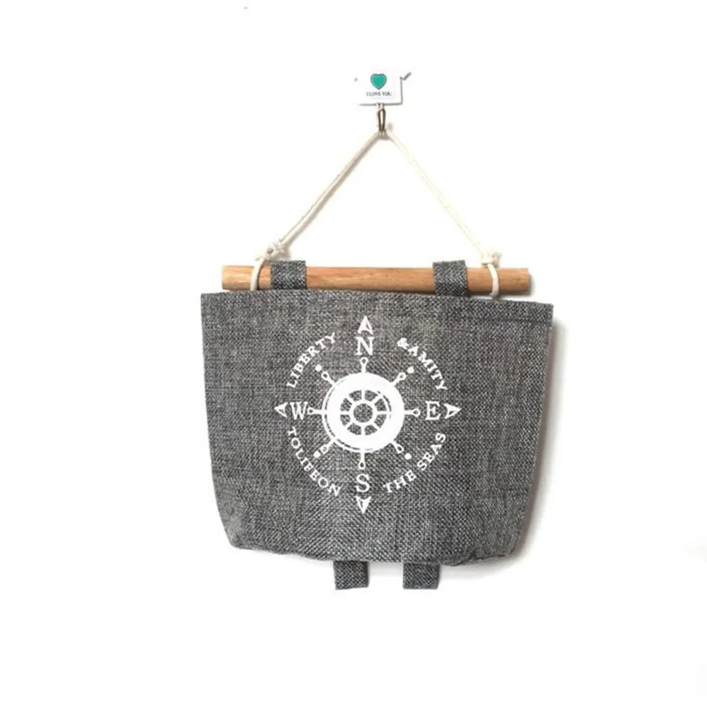 

2pcs Combination Storage Bags Cotton Linen Hanging Pockets For Door Wall Mounted Waterproof Organizer Large Capacity Sundries
