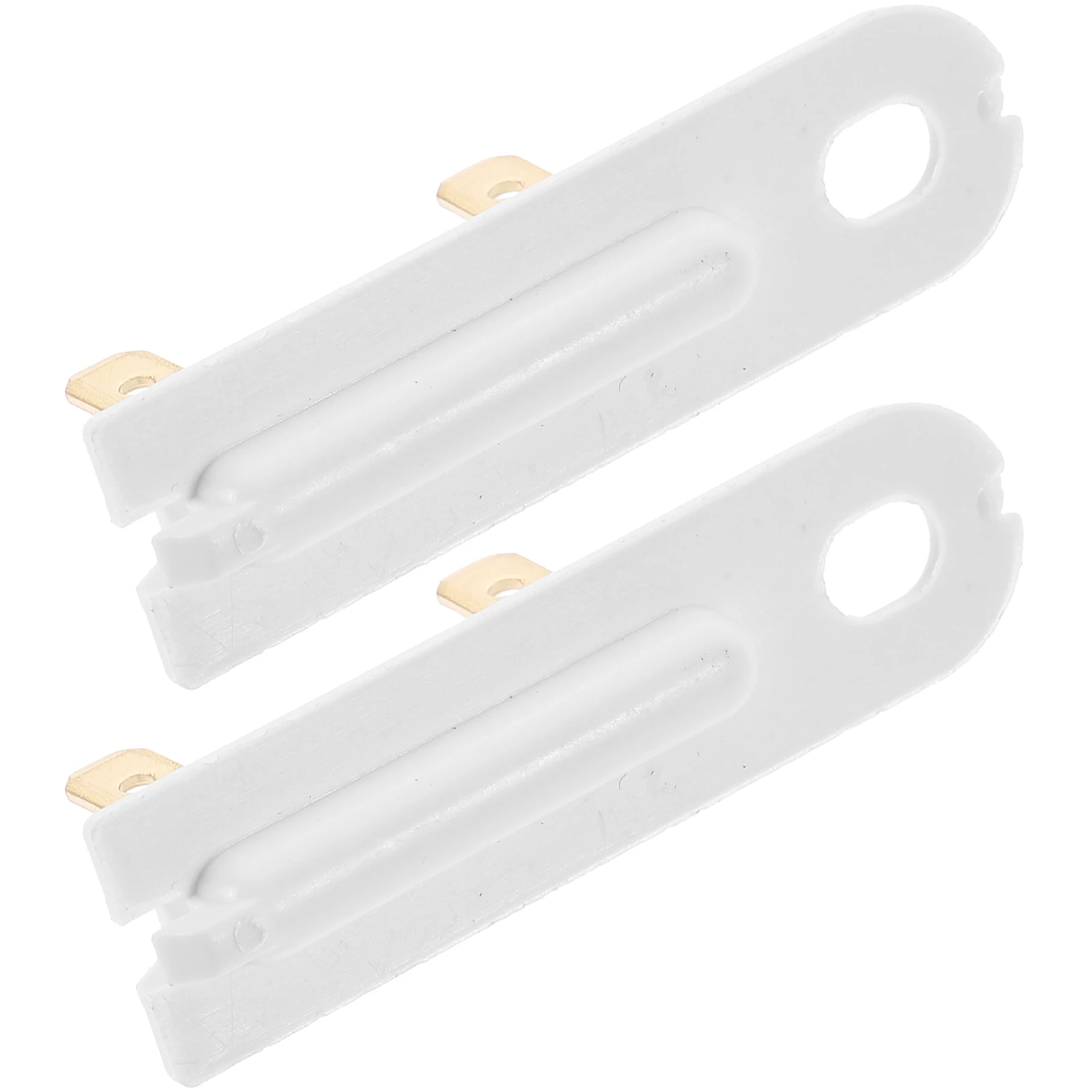 

2Pcs Dryer Thermal Fuse 3392519 Replacement Part Slim Long Design Easy Installation Temperature Control Function Durable ABS
