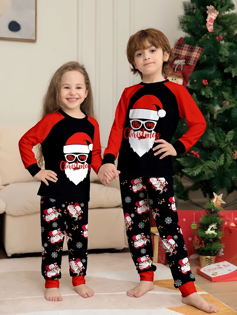 Christmas Family Pajamas Sets Long sleeve Pjs Matching Xmas PJs Family Set Holiday Sleepwear for Men Women Kid Home Clothes