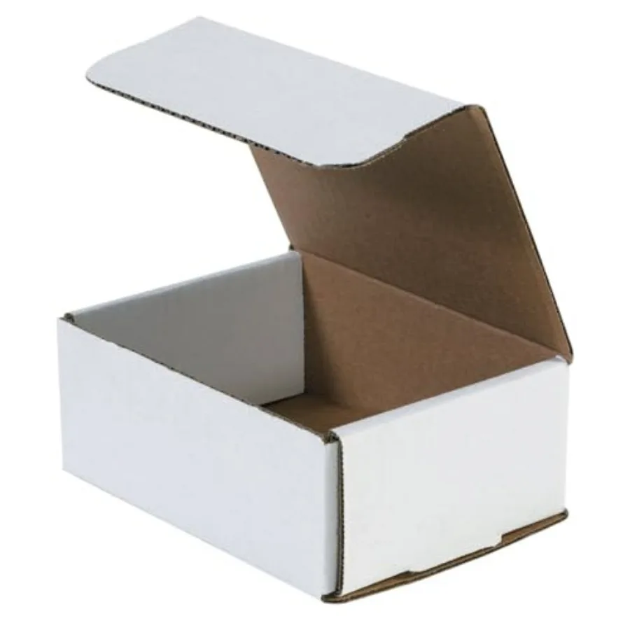 

White Corrugated Cardboard Mailing Boxes 11 1/2" x 3 1/2" x 3 1/2" Pack of 50 Crush-Proof for Shipping Mailing and Storing