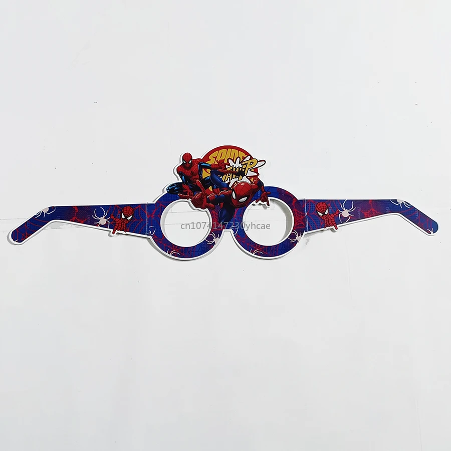 8 unids/set Mavel Spider-Man superhéroe máscaras de Halloween gafas máscara de Cosplay regalos de navidad disfraz de fiesta de cumpleaños para chico