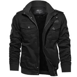 Men Winter Jackets Cargo Jackets Thicker Warm Down Jackets Balck Casual Winter Coats High Quality Male Multi-pocket Coats 6XL