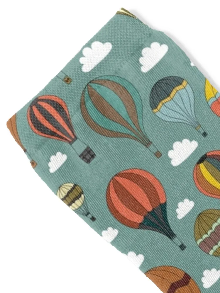 Vintage Hot Air Balloons Socks snow Climbing Sports floor Designer Man Socks Women's