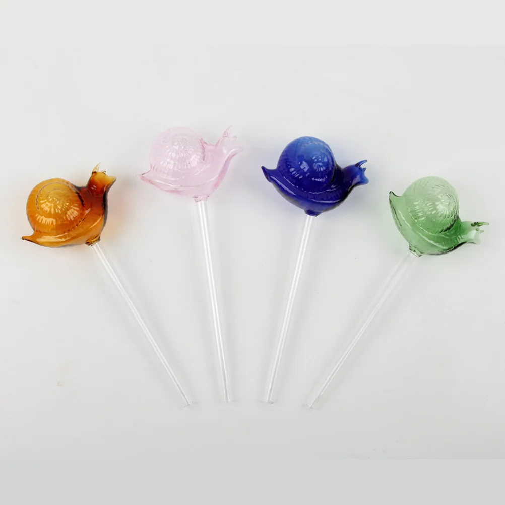 

1Pcs Glass Automatic Watering Device Snail Shape Irrigation for Indoor Outdoor Potted Plants Slow Long Service Time