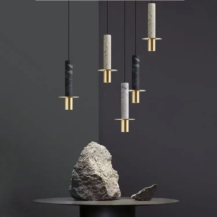 Light luxury bedside pendant light modern simple marble bedroom small pendant light dining room bar counter window coffee shop l